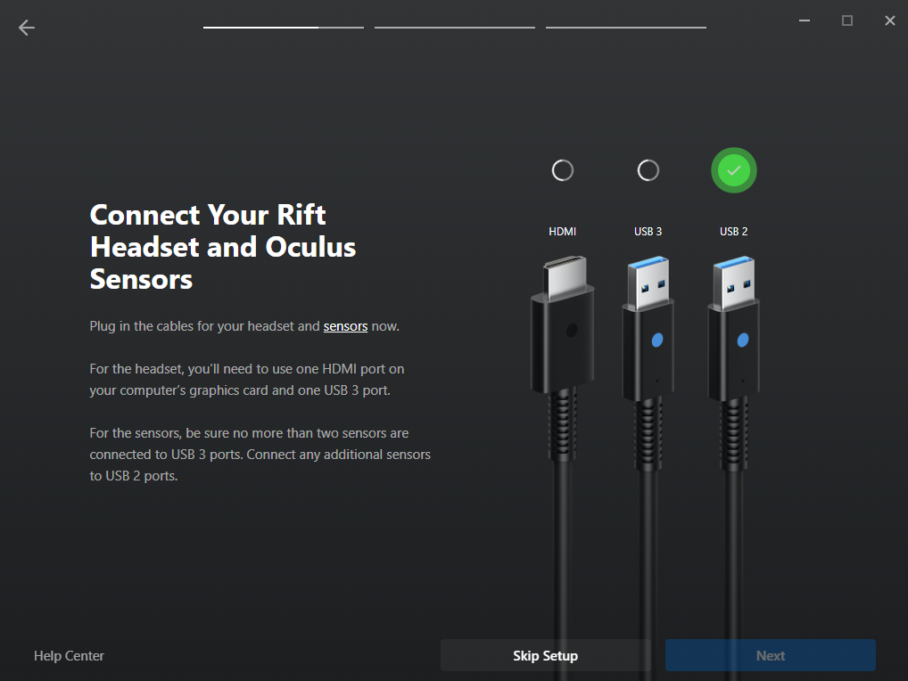 Oculus rift hot sale dk2 setup